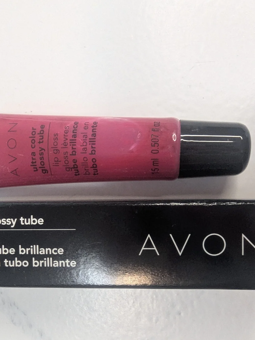 Vintage Avon Ultra Color Glossy Tube Lip Gloss SHINEBERRY Baie Lustree NIB